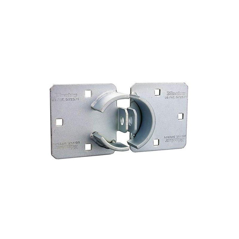 Master Lock Chrome Hasp Lock, Heavy Duty Hidden Shackle Lock