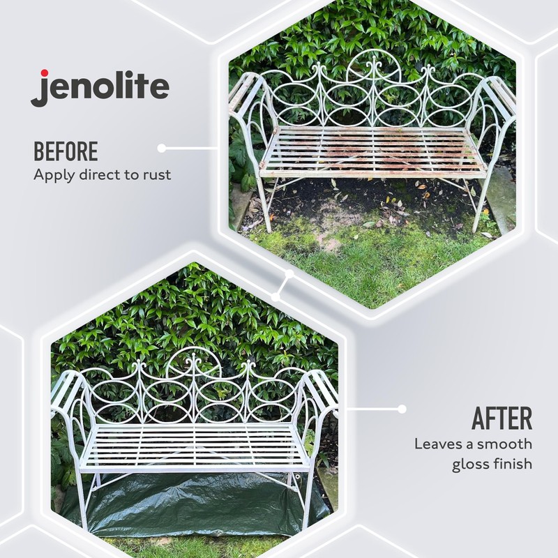 JENOLITE Directorust Gloss Spray Paint | BLACK | 400ml (13.52