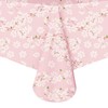 Bnejvif Pink Sakura Oval Tablecloth Floral Flowers Print Oval Table