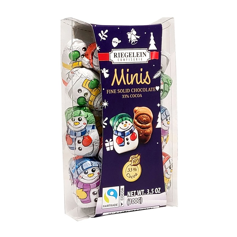 Tasty Kitchen Trio Gift Set of Riegelein Mini Solid Chocolate: