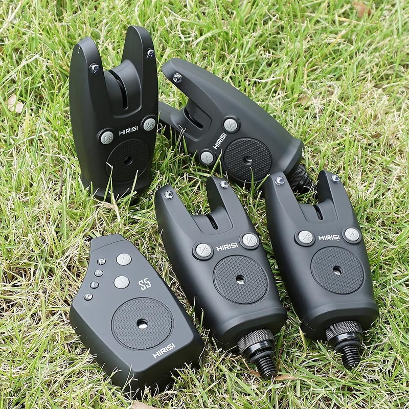 Hirisi Tackle Wireless Bite Alarm in Carry Bag 1+4 Set