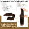 Sew in Hair Extensions Real Human Hair, 110g 18 inch