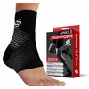 Sleeve Stars Ankle Brace for Plantar Fasciitis Relief Ankle Brace for Women & Men with Support Strap for Sprained Ankle Heel Brace for Heel Pain Ankle Wrap Support Heel Protectors Foot Brace (S/Black)