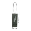Sosoport 3pcs Black Whistle Emergency Survival Whistle Beaded Chain for