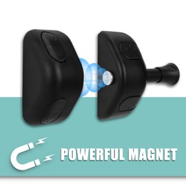 Moosyne Black Magnetic Gate Latches, Fences Side Pull, Magnetic Latch for Home, Yard & Garden