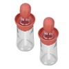 2pcs Oil Container with Silicone Brush Oil Dispenser Bottle for