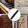 AUXBC 4PCS 8Inch Black Piano Hinge, Heavy Duty Metal Continuous