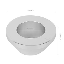 Keenso Tire Changer Centering Cone - Billet Aluminum Manual Tire Changer, Wheel Protector, Silver Matte Finish Manual Tire Changer Adapter, for 1.67in Diameter Center Post Car Truck
