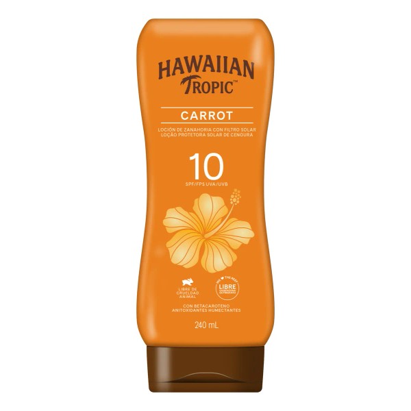 Protector Solar Hawaiian Tropic Carrot 10 FPS Locion 240 ml
