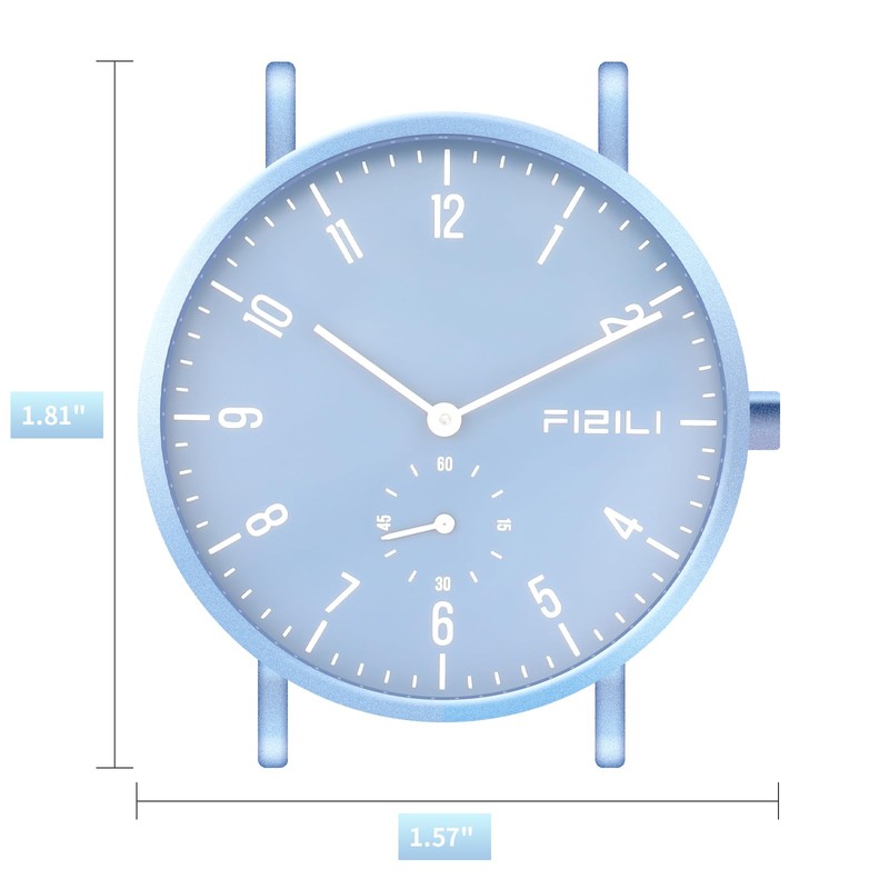 FIZILI Men's Watch Ultra-Thin Minimalist Waterproof-Fashion Watch for Men or