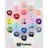 Tumaz Yoga Strap/Stretch Bands [15+ Colors, 6/8/10 Feet Options] with