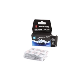 Lifesystems Chlorine Water Purification Tablets for Travelers Camping Backpackers – Treats 60 Litre Of Water