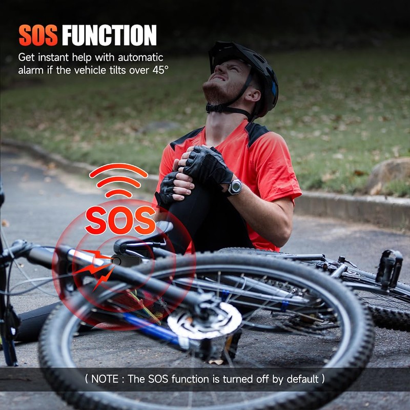 WSDCAM Upgraded Bike Alarm with Remote - 113dB Loud Anti-Theft