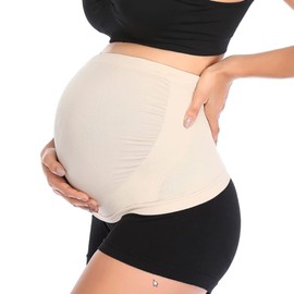 Smart-Safe.com MommySafe Pregnancy Belly Support Band - RF-EMF Shielding Maternity Belly Band, Pregnancy Must Haves (Small, Peach)