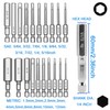 JONMON Hex Head Allen Wrench Bit Set - 20Pcs 1/4