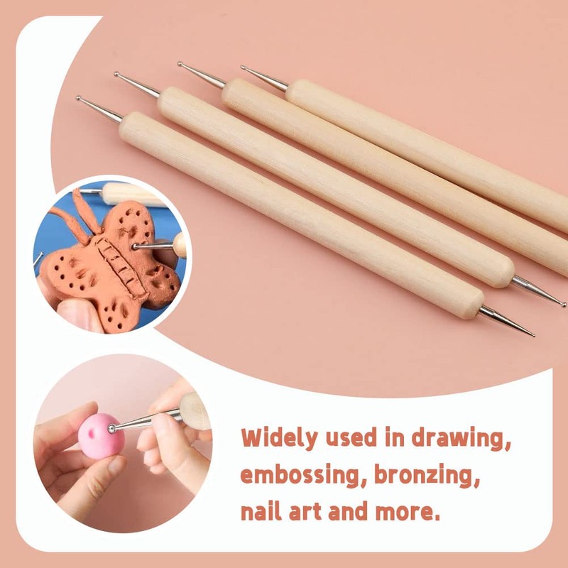 14 PCS Dotting Tools Ball Styluses with Box, Dotting Tools