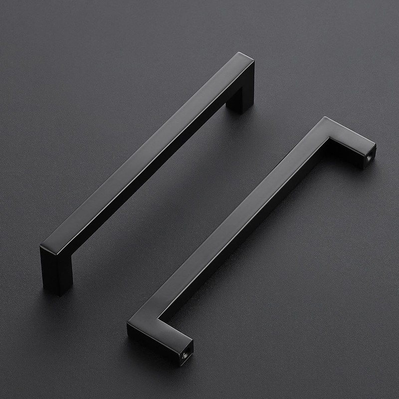 Ravinte 10 Pack Kitchen Door Handles Black Handles for Cupboards