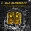 YYSESRT 5.5 Inch Amber LED Offroad Light 1PC 80W Spot