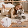 Bobbie & Laxi 22" Weighted Gray Cat Plush, 4.5 lbs