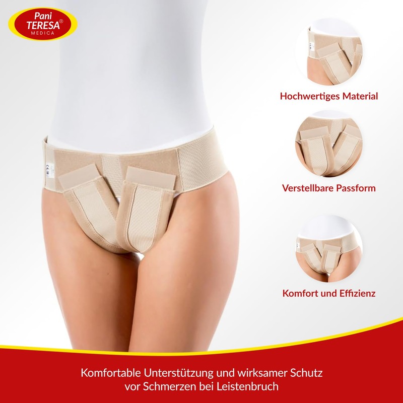 Pani TERESA MEDICA Hernia Belt Hernia Belt Flexible Adjustable Hernia