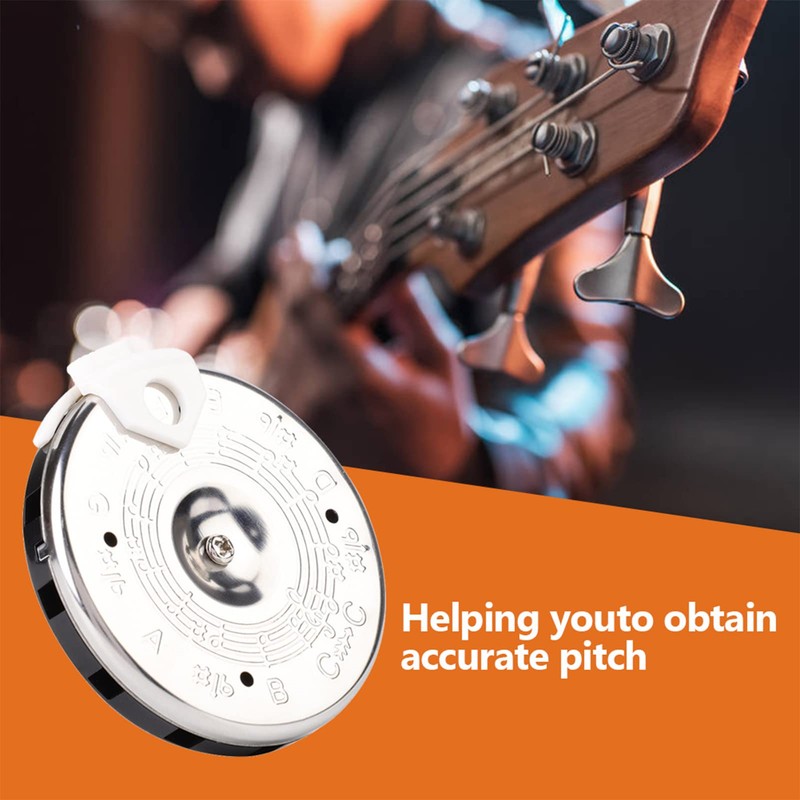 Chromatic Pitch Pipe Tuner Tool with Case for Musician Music