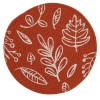Park Designs Leaf Round Sienna White TRIVET 8" Round Natural