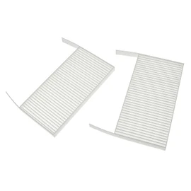 vhbw Filter Set compatible with Zehnder ComfoAir 70 Ventilation Devices - Air Filter G4 / F7 (2-Part Kit), 19 x 10 x 3 cm, White