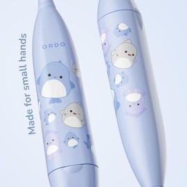 ORDO Squishmallows Toothbrush, Sonic Battery Toothbrushes for Kids, Soft Bristles, Extra Brush Head Inc, Gift for Kids Aged 4 Years and Up, Battery Included, Samir