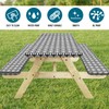 DYNH 3 Pcs Picnic Table Cover with Bench Covers, 6ft
