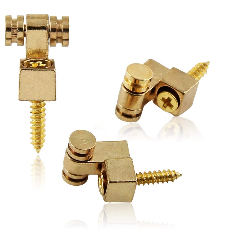 Jersvimc 2 Pcs Guitar Roller String Tree, Gold String Tree