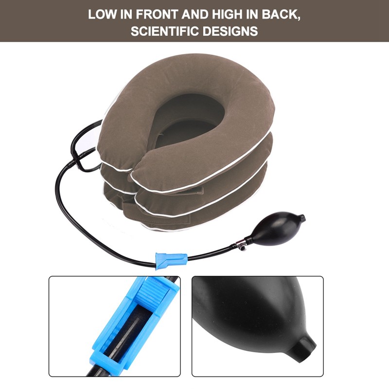 Inflatable Cervical Collar Adult Home Neck Stretching Devices Traction Support
