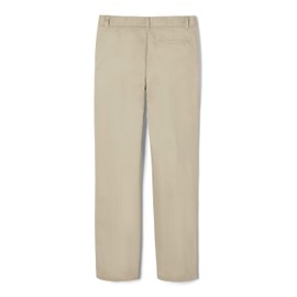 French Toast boys Adjustable Waist Work Wear Finish Relaxed Fit (Standard & Husky) Pants, Khaki, X-Large US