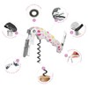 Pack of 10 2-Stroke Corkscrew Bottle Opener Retro Flamingos