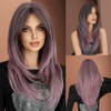 Long Wig Human Hair with Bangs and Wig Cap Glueless