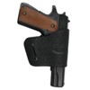 New Barsony Black Leather Yaqui Style OWB Holster for Springfield
