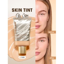 SHEGLAM Dew & Done Skin Tint with SPF20 Light-medium Coverage Foundation Evens Skin Tone-Fair