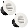 HG Power 3 Inch Soffit Vents, ABS Plastic Air Duct