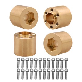 Brass Weights 6mm 9mm 12mm 15mm 22mm Wheel Hex Hub Widen Adapter for 1/10 RC Crawler 1.9 2.2 Wheels Rims SCX10 TRX4 (18.4mm)