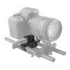 CAMVATE Rail Rod Support System DSLR Baseplate Mount + Rail