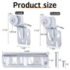 Nkiy Quen 5 Pcs Sliding Closet Door Roller Kit,Wardrobe Door