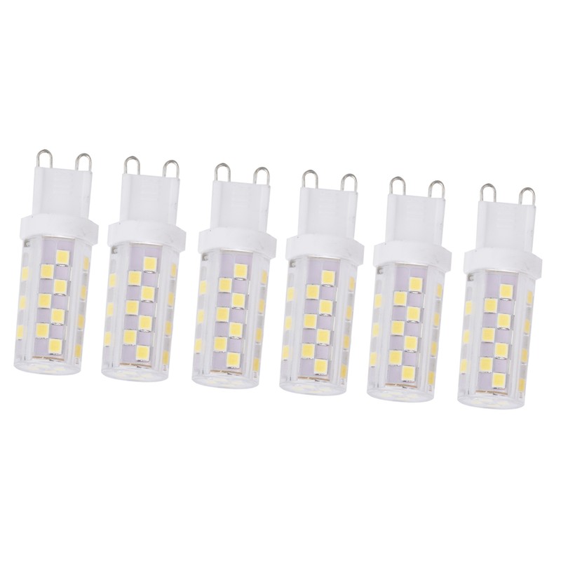6Pcs 5W G9 46LED Bulb Dimmable Chandelier Ceiling Lamp Bulbs