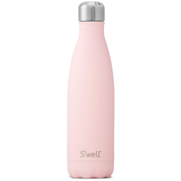 S'well Stainless Steel Water Bottle-25 Pink Topaz-Triple-Layered Vacuum-Insulated Containers Keeps Drinks Cold for 48 Hours and Hot for 24-BPA-Free-Perfect for the Go, 25 fl oz