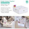 Migipaws Upgrade Rainbow Feather Replacement for Cat Magic Box, 6pcs