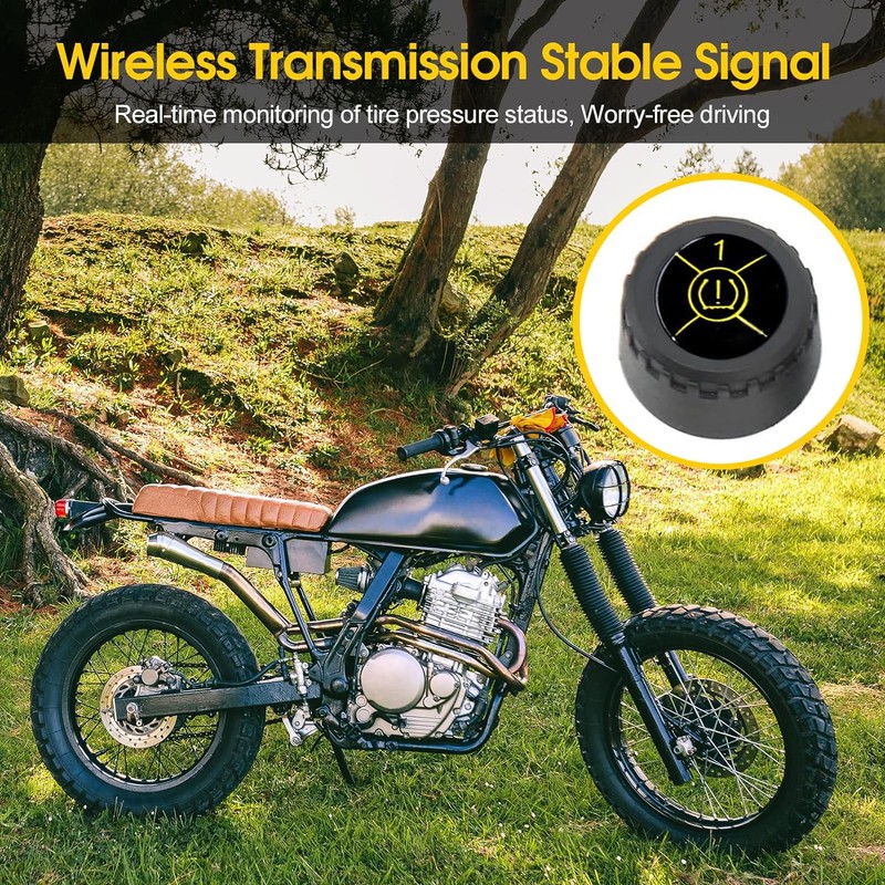 Motorcycle Tire Pressure Monitoring System, Wireless TPMS Tire Pressure and