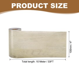 PATIKIL Self Adhesive Wood Grain Repair Tape 33'x 4", Multi-Use Realistic Wood Grain Repair Patch for Furniture Floor Door Table Chair Windows Handicraft DIY, White Birch