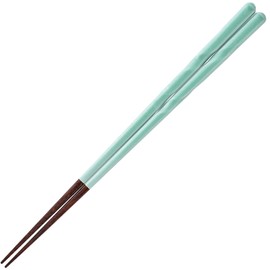 PINGTO 320280 Chopsticks Dishwasher-safe, Natural Wood, Tip Corner, Chopsticks Rest Set, Gift, Stylish, Cute, 9.1 inches (23 cm), Lino Reno, Green, Made in Japan