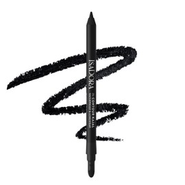 IsaDora Perfect Contour Kajal - Strong Hold without Smudging - Black Eyeliner Pen Ideal for Smokey Eyes - Highly Pigmented and Hypoallergenic - Easy to Apply - Eyeliner Pen, Intense Black