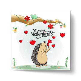 Papa Prints Daughter Valentines Day Card Valentines Card for Mum (145 x 150 mm) Happy Valentines Day Card for Him Kids Valentines Card Cute