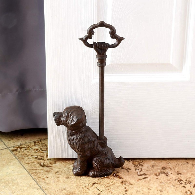 Treasure Gurus Cast Iron Heavy Pet Dog Portable Door Porter