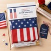 American Flag Hanging Banner for Patriotic Decor – Polyester Porch